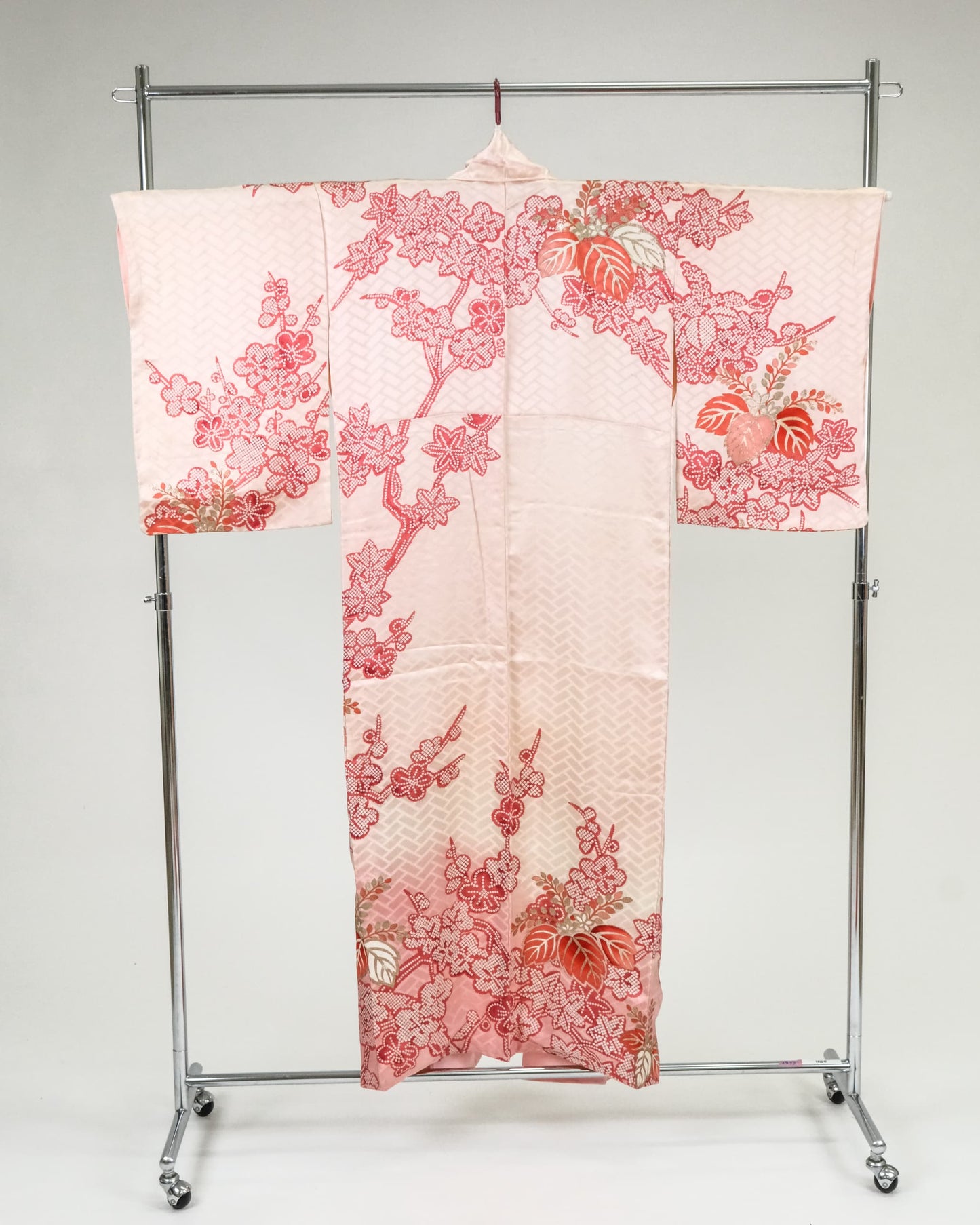 桃色_梅系花柄