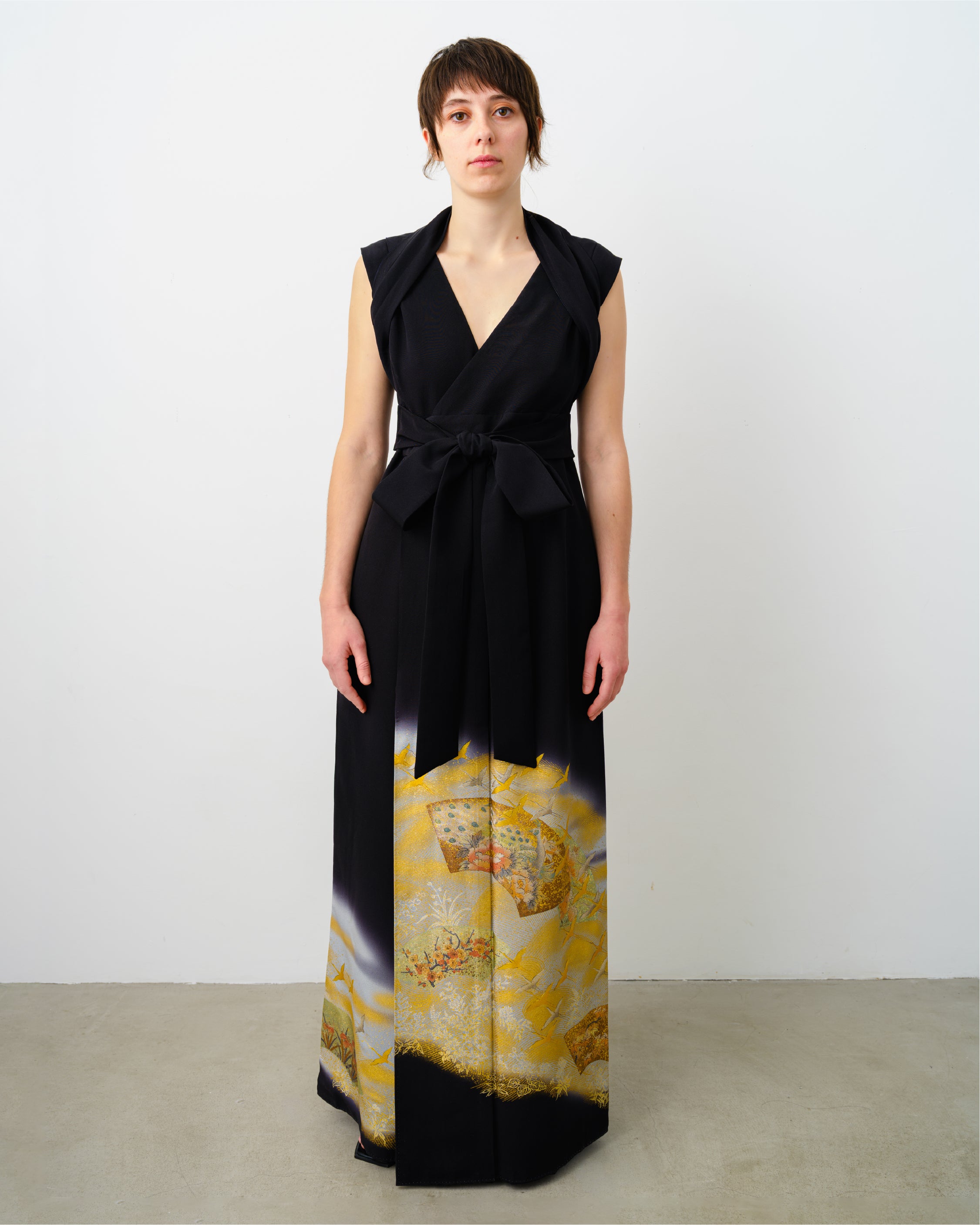 japanese style wrap dress Osaka Sari Wrap Dress by Pliss
